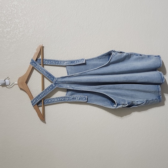 Z Supply Easy Rider Knit Romper in Washed Indigo Size Small - Picture 6 of 12